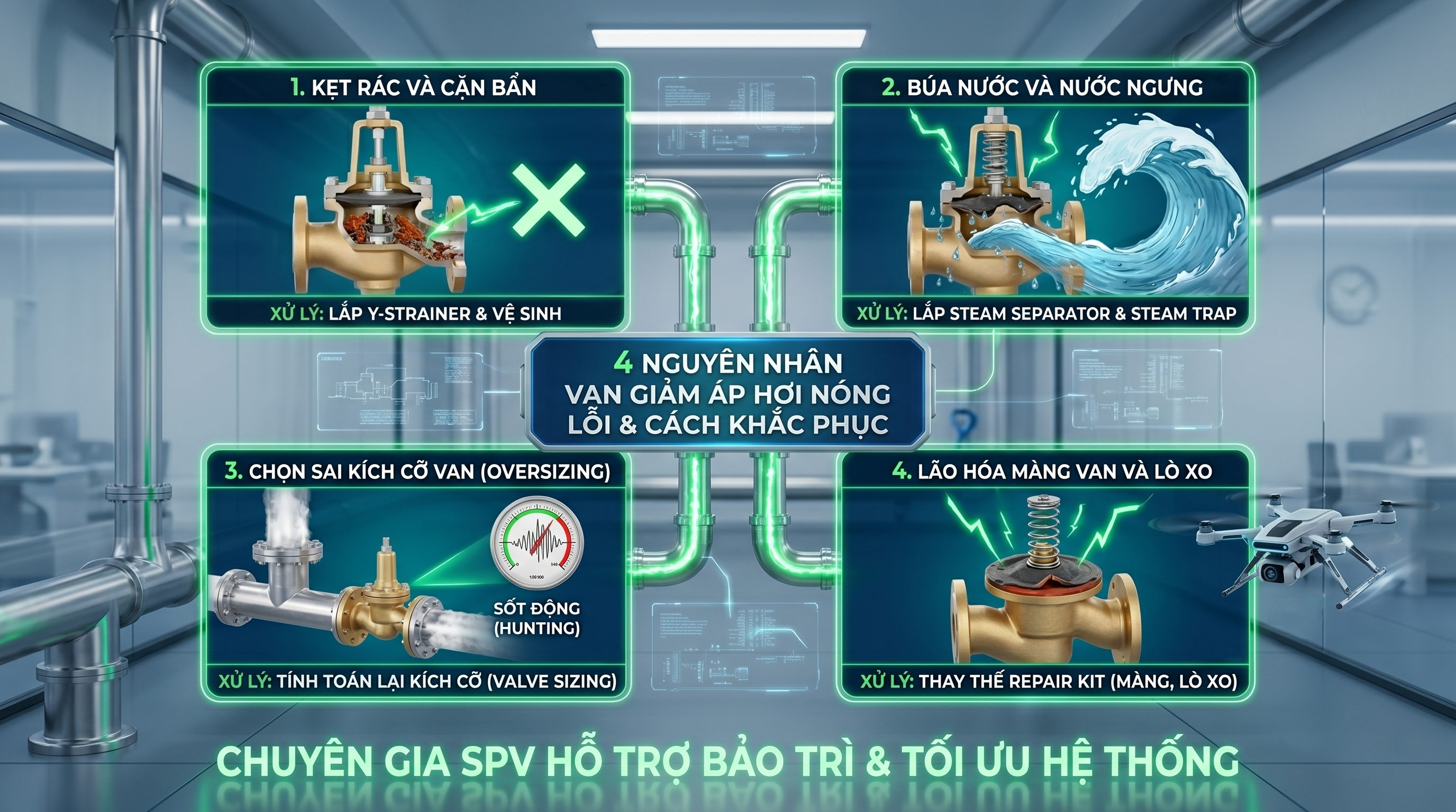 4 Nguyên Nhân Khiến Van Giảm Áp Hơi Nóng Hoạt Động Bất Thường & Cách Xử Lý 4 Nguyên Nhân Khiến Van Giảm Áp Hơi Nóng Hoạt Động Bất Thường & Cách Xử Lý