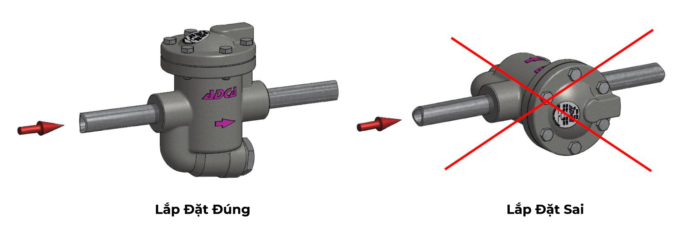 Bẫy hơi gầu đảo Valsteam ADCA IB12