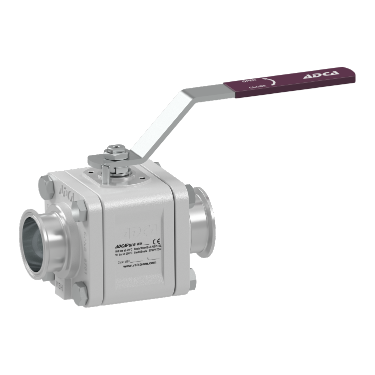 Van bi vi sinh ba mảnh True Bore Valsteam Adca Pure M3H (DN10 - DN50)