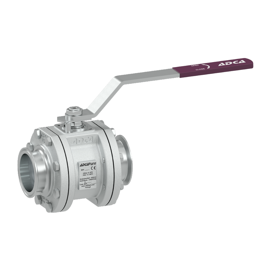 Van bi vi sinh ba mảnh True Bore Valsteam Adca Pure M3H (DN65 - DN100)